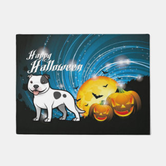 Happy Halloween Staffordshire Bull Terrier Fußmatte