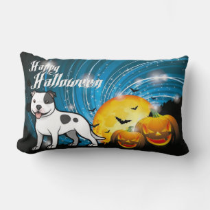 Happy Halloween Staffordshire Bull Terrier Lendenkissen