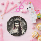 Happy Halloween Steampunk Gothic Fallen Angel Pappteller (Party)