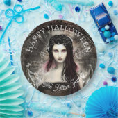 Happy Halloween Steampunk Gothic Fallen Angel Pappteller (Party)