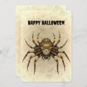 Happy Halloween Steampunk Spider (Vorne/Hinten)