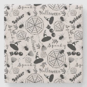 Happy Halloween Steinuntersetzer (Vorderseite)