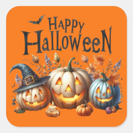 Happy Halloween Sticker (Vorderseite)