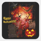 Happy Halloween Sticker (Vorderseite)