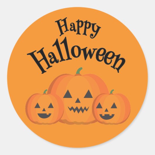 Happy Halloween Sticker (Vorderseite)