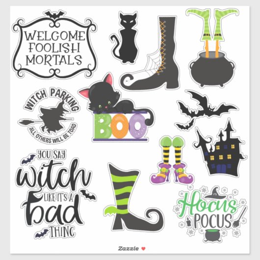 Happy Halloween Sticker Set (Blatt)
