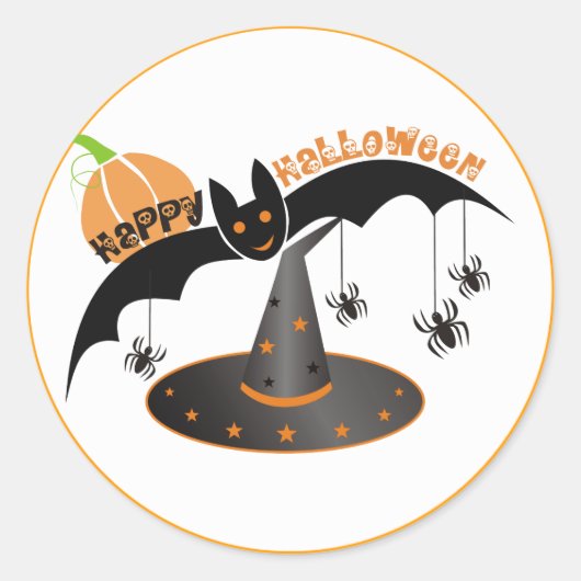 Happy Halloween Stickers (Vorderseite)