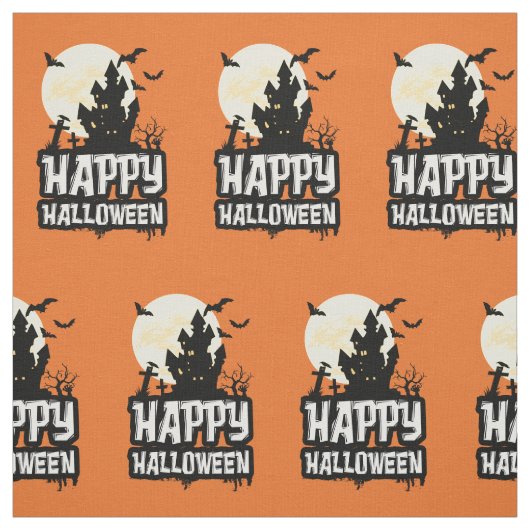 Happy Halloween Stoff (Muster)