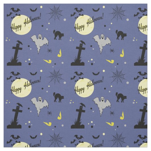Happy Halloween Stoff (Muster)