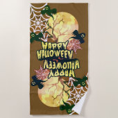 Happy Halloween Strandtuch (Vorderseite)