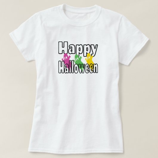 Happy Halloween T - Shirt (Design vorne)