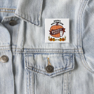 Happy Halloween T - Shirt Button