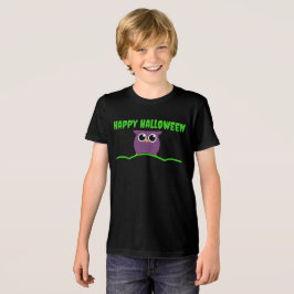 Happy Halloween T - Shirt mit Niedlichem Owl