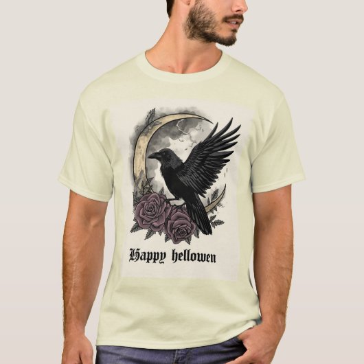 Happy Halloween T - Shirt - Spaß Spooky Grafik T-S (Vorderseite)