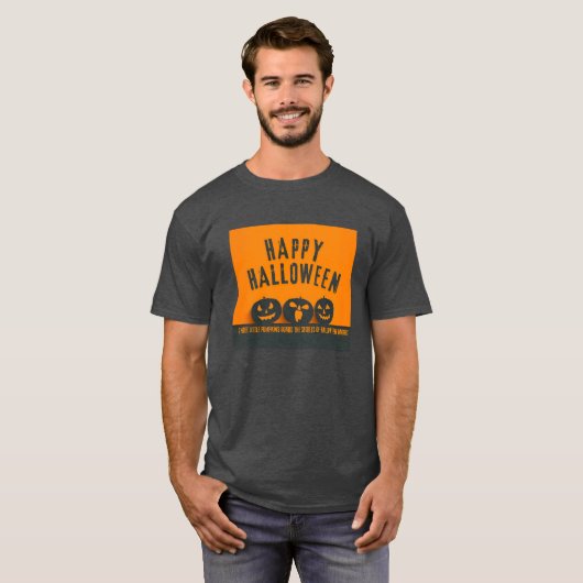 Happy Halloween T - Shirt | Spooky Fun Graphic T-S (Vorne ganz)