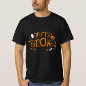 Happy Halloween T - Shirt trendy und niedlich (Vorderseite)