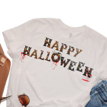 Happy Halloween T - Shirt von Posh Little Finds