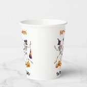 Happy Halloween Tanzskelette Pappbecher (Links)