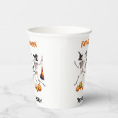 Happy Halloween Tanzskelette Pappbecher (Rechts)