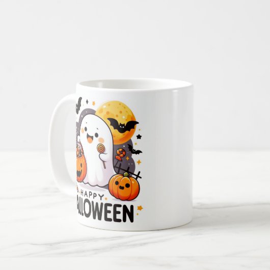Happy Halloween Tasse (Vorderseite Links)