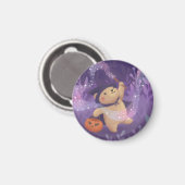 Happy Halloween: Teddy the Hexe Magnet (Vorderseite/Rückseite)