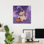 Happy Halloween: Teddy the Hexe Poster (Heimbüro)