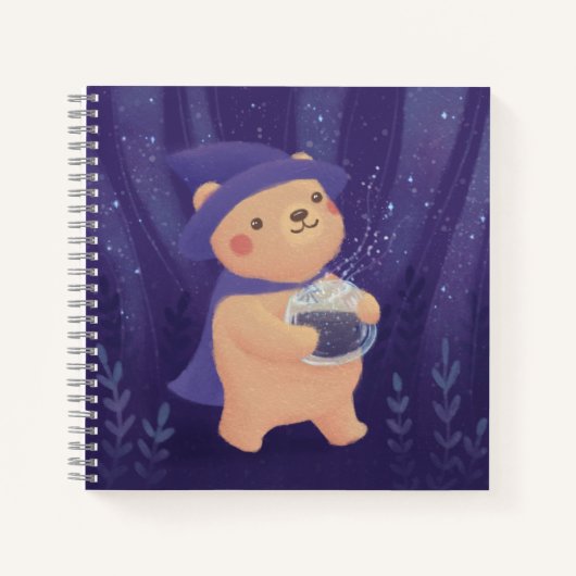 Happy Halloween: Teddy the Witch Illustration Notizblock (Vorderseite)
