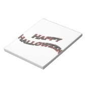 Happy Halloween Text Notizblock (Rotiert)