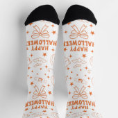 Happy Halloween Text Socken (Oben)