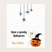 Happy Halloween Tiny Cards Trick oder Treat Visitenkarten (Innenseite Aufgefaltet)