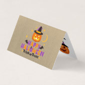 Happy Halloween Tiny Cards Trick oder Treat Visitenkarten (Vorderseite)
