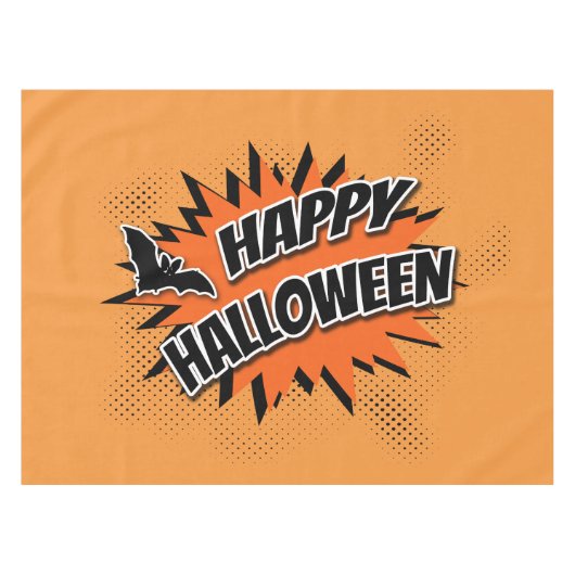 Happy Halloween Tischdecke (Vorderseite (Horizontal))