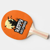 Happy Halloween Tischtennis Schläger (Seitenansicht)