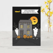 Happy Halloween to Niece Away in der Uni Karte (Gelbe Blume)