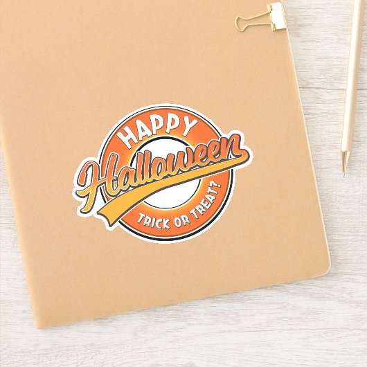 Happy Halloween Tock oder Leckerei? Aufkleber (Notizbuch)