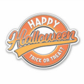 Happy Halloween Tock oder Leckerei? Aufkleber (Vorderseite)