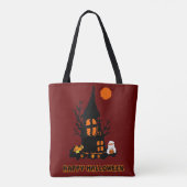 Happy Halloween Tote Bag Tasche (Rückseite)
