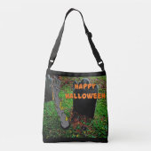 HAPPY HALLOWEEN Tote Bag Tragetaschen Mit Langen Trägern (Rückseite)