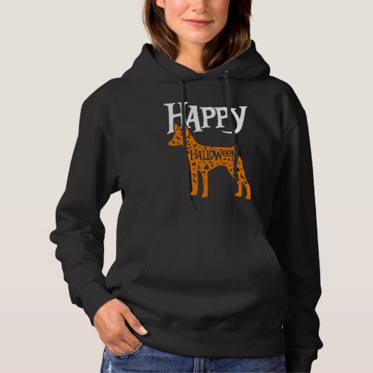 Happy Halloween Toy Fox Terrier Hoodie (Vorderseite)