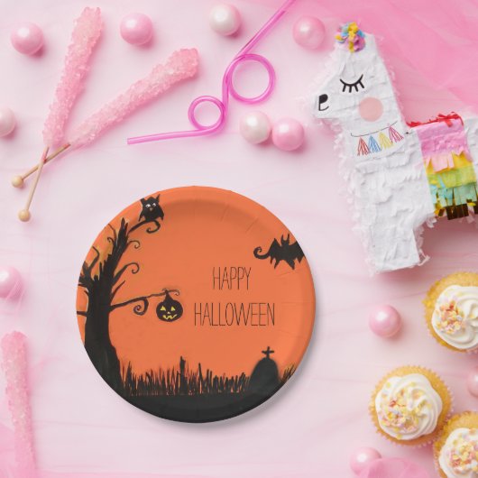 Happy Halloween Tree Ghost Bat Paper Teller (Party)