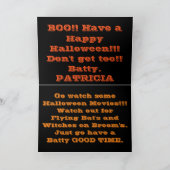 Happy Halloween Tree Greeting Card Karte (Innenseite)