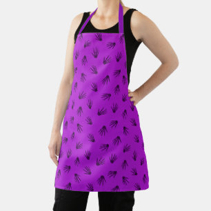 Happy Halloween Trendy Lila Bones Schürze