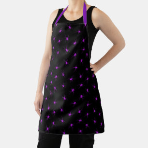 Happy Halloween Trendy Lila Spider Schürze