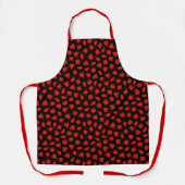 Happy Halloween Trendy Red Ghost Schürze (Vorderseite)