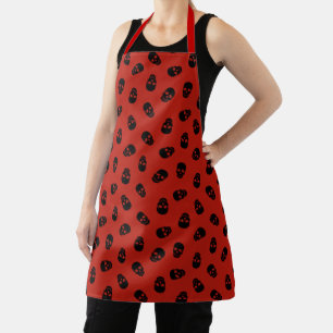 Happy Halloween Trendy Red Skull Schürze