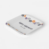 Happy Halloween Trick oder Leckerbissen Pappteller (Gewinkelt)