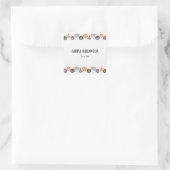 Happy Halloween Trick oder Leckerbissen Quadratischer Aufkleber (Tasche)