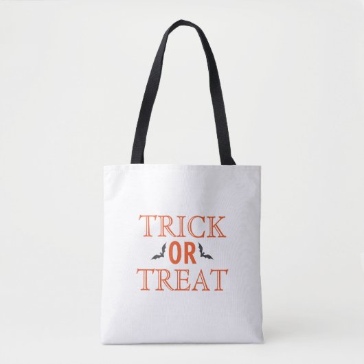 Happy Halloween Trick oder Treat Bats Tasche (Vorderseite)