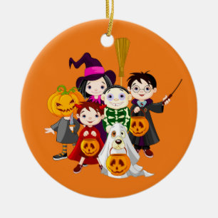 Happy Halloween Trick oder Treat Children Keramik Ornament