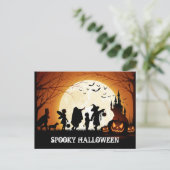 Happy Halloween Trick oder Treat Children Postkarte (Stehend Vorderseite)